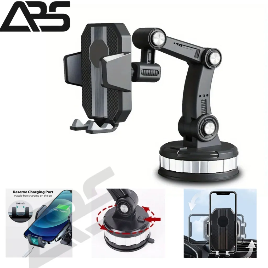 Car Holder HP Stand HP Mobil 4in1 360 Rotation HM-61 Universal Stand Handphone