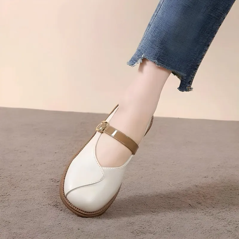 Sepatu Docmart wanita Zahra Kasual Terbaru 2024 Flat Loafers Gesper Ootd Kekinian Premium Quality 2266 Bisa Cod