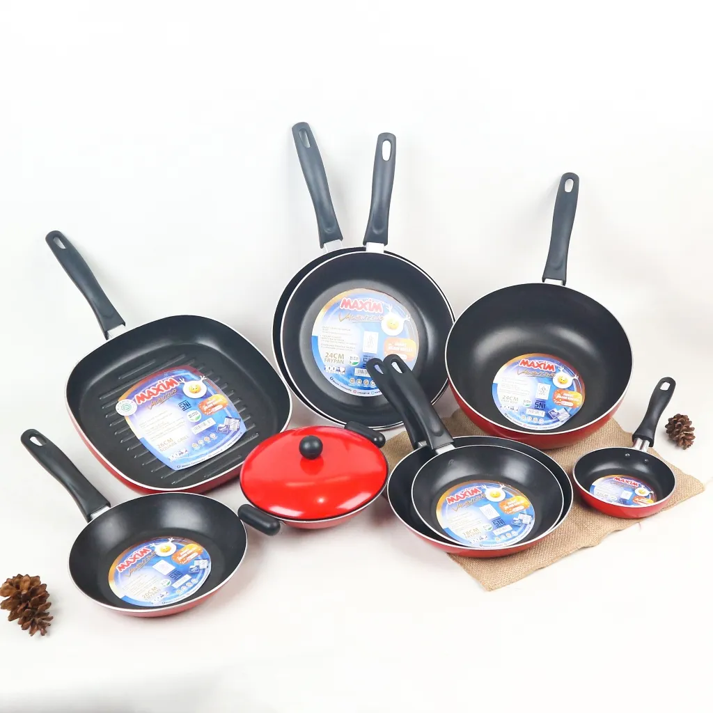 MAXIM Frypan Valentino Teflon Anti Lengket 12cm 18cm 20cm 22cm 24cm 26cm