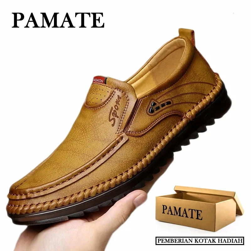 Sepatu Pantofel Pria Slip On Formal Anti Slip untuk Kantor & Acara, Premium