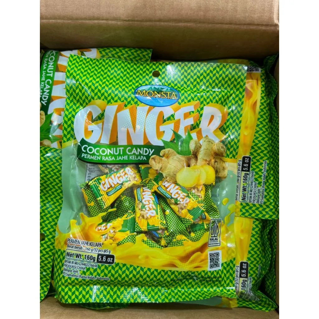 Permen Ginger Coconut Candy / Permen Jahe Kelapa 160Gr