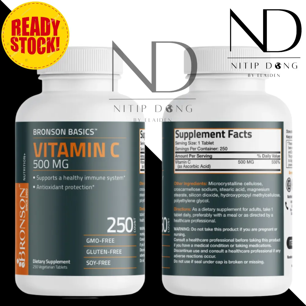 Vitamin C 500MG Bronson BASICS - 250 Tablets