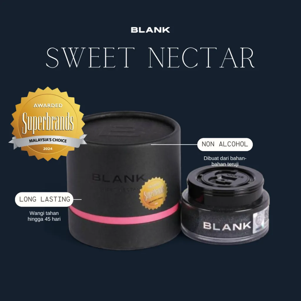 BLANK Sweet Nectar GEL - Pengharum Mobil & Ruangan Tahan hingga 45 Hari