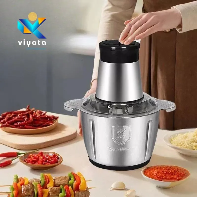 blender daging stainless steel chopper serbaguna penggiling daging sayuran