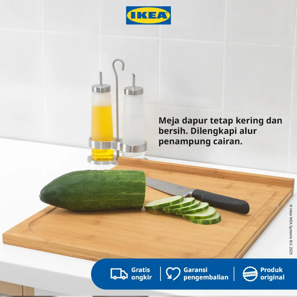 IKEA LAMPLIG Talenan Bambu Besar 45x38cm