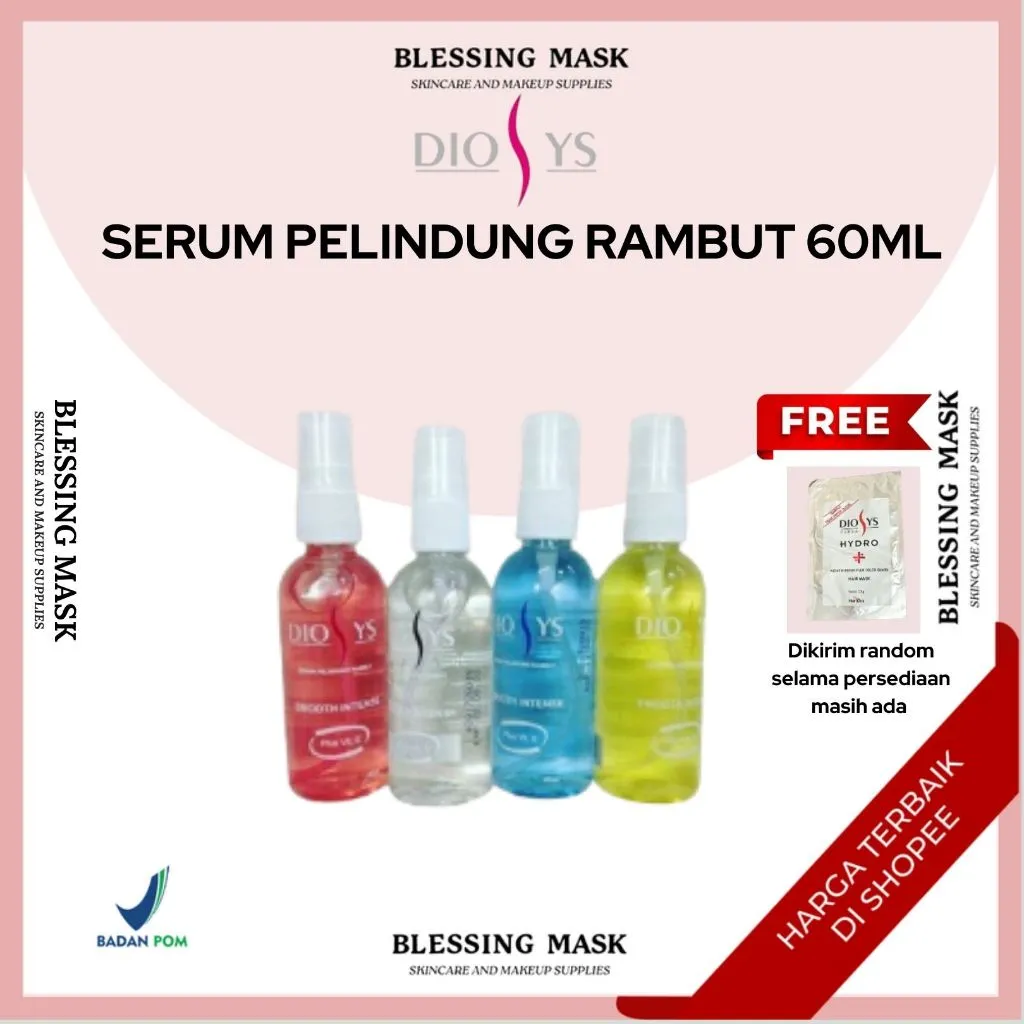 Diosys Serum Pelindung rambut | plus vitamin E DIOSYS hair serum vitamin spray - 60ml | ️ Melindungi rambut dari sinar UV