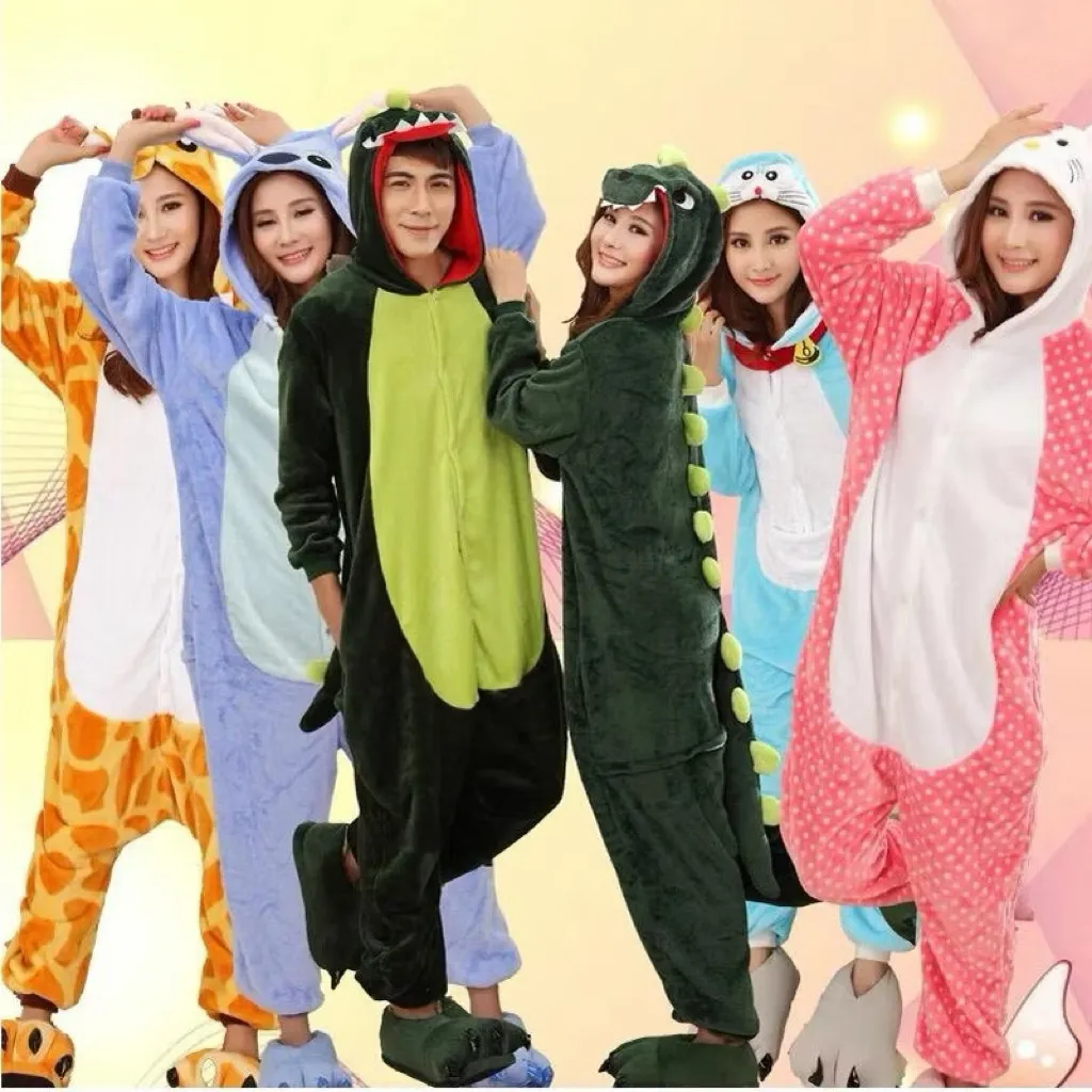 BAJU ONESIE KOSTUM COSPLAY DEWASA ANAK DINO TOTORO JERAPAH PENGUIN STITCH SAPI PIKACHU CAPYBARA MELODY LOTSO SERIGALA BABY SHARK HIU SINGA LION KING ALIEN GORILA MONYET OLAF SEPATU ONESIE