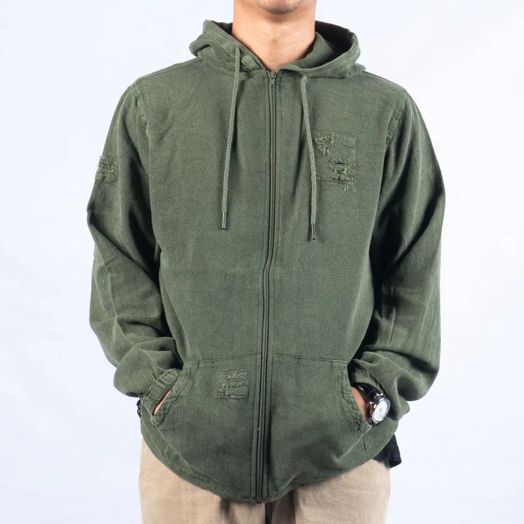 Washed Hoodie | Premium Jacket - Jaket Pria -  Hoodie Pria [ Rio - Sao Paolo ] Reacher
