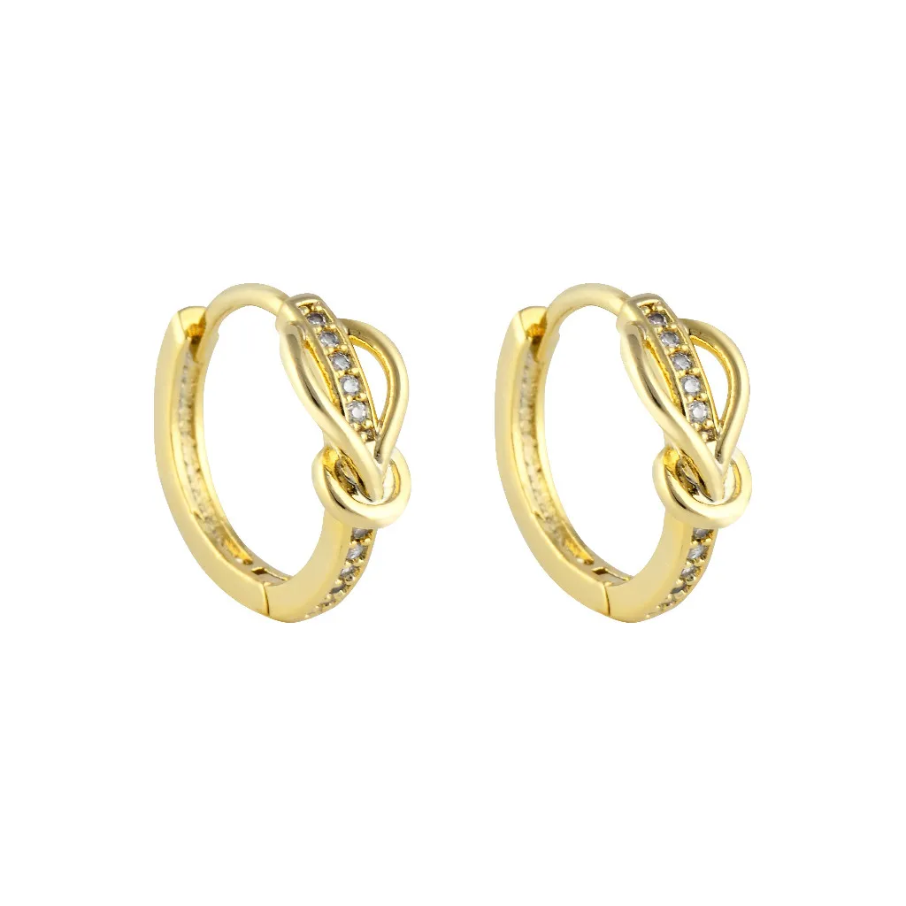 Panlandwoo - Anting Hoop Rhodium Wanita Tayla