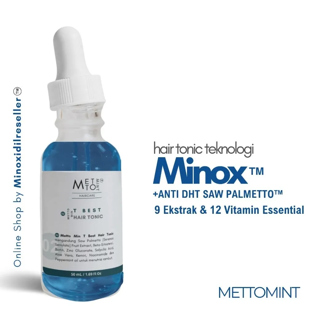 METTOMINT Minoxidil Reseller Minox Anti DHT Saw Palmetto Hair Tonic
