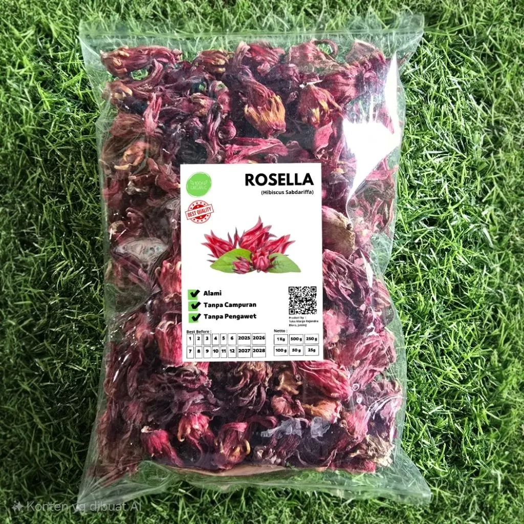 PROMO 100gr Rosella Merah Kering Teh Diet Murah