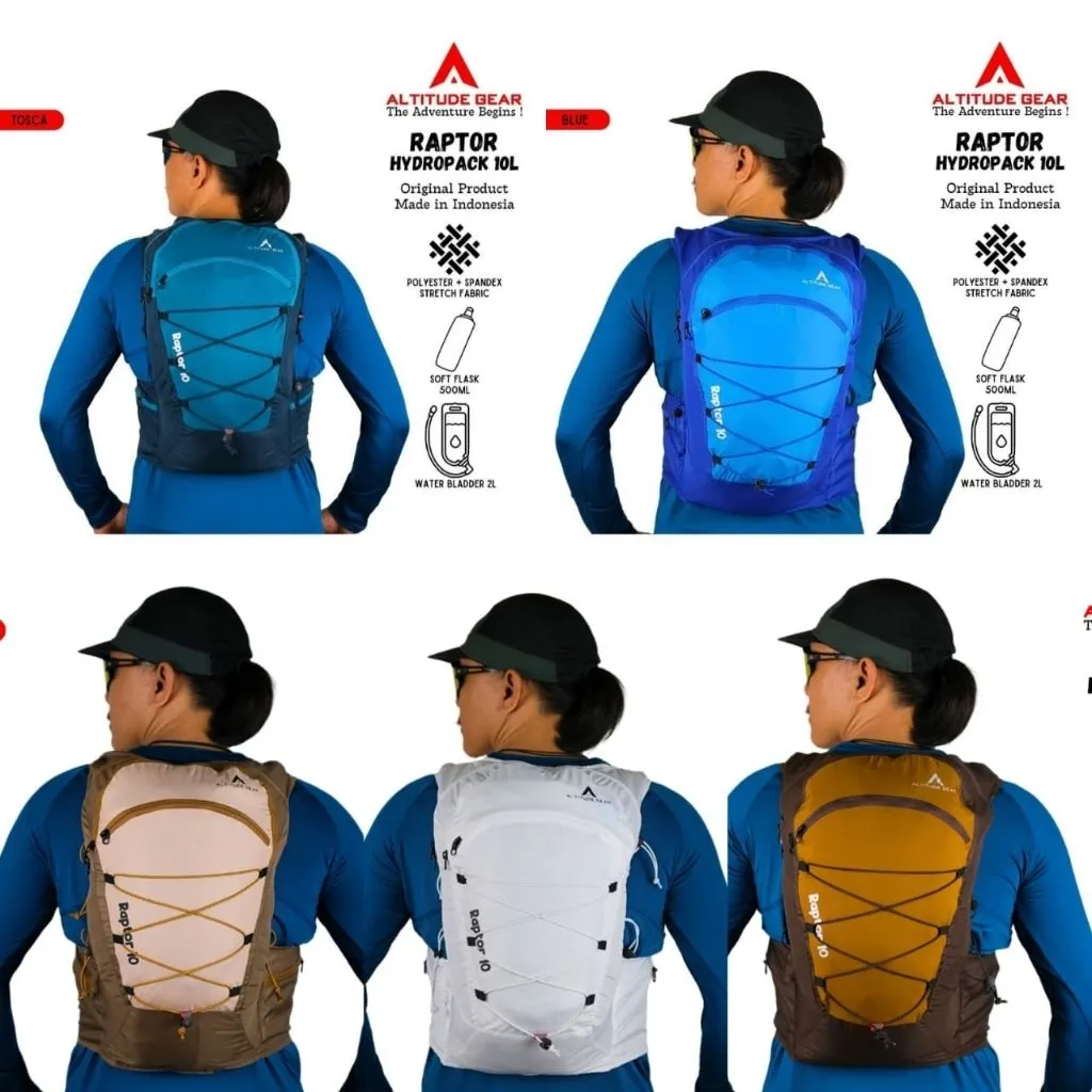 Hydropack 5L & 10L Vest Trail Run Running Tas Lari Summit Gowes Downhill Hiking Outdoor