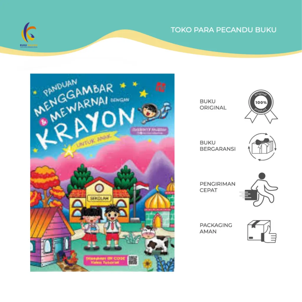 Buku Mewarnai Panduan Menggambar & Mewarnai Dengan Krayon Untuk Anak - Chay Fauzia