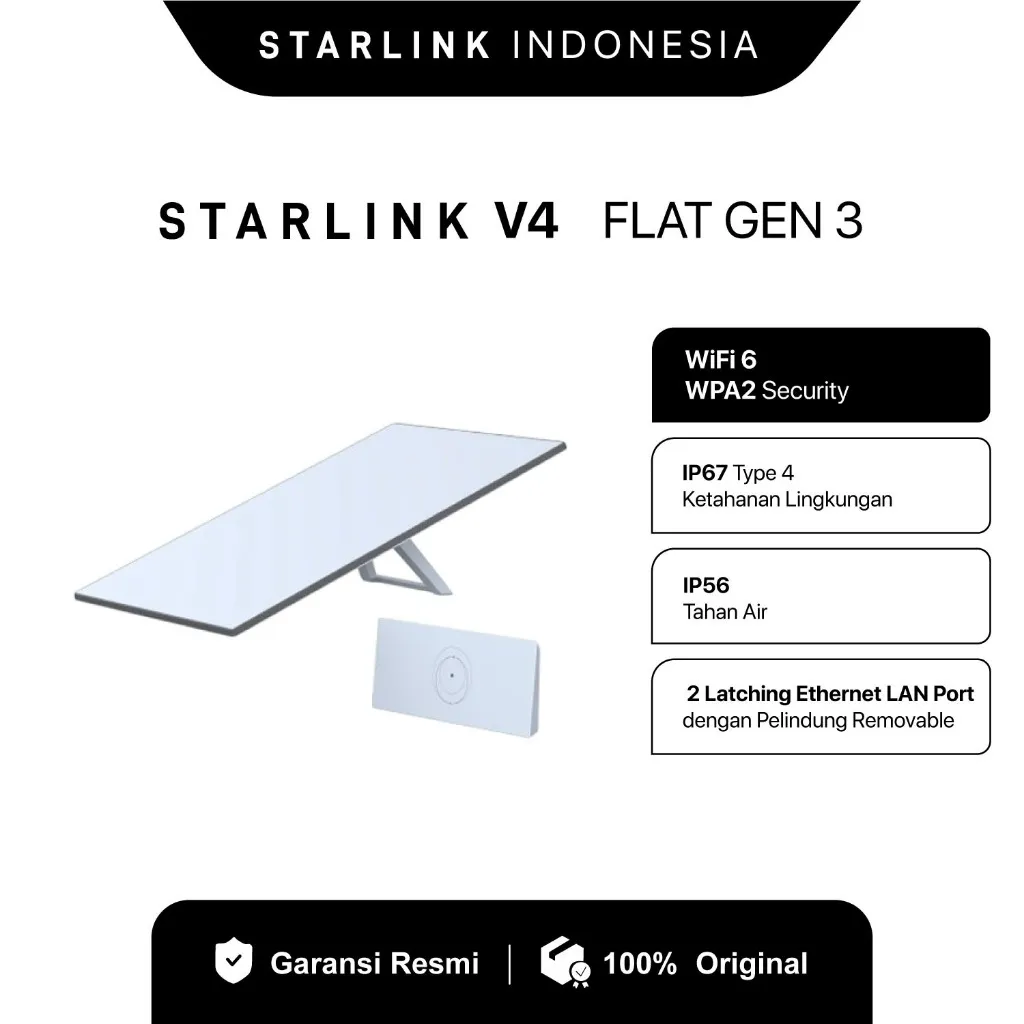 STARLINK V4 FLAT GEN 3 ANTENA WIFI SATELITE
