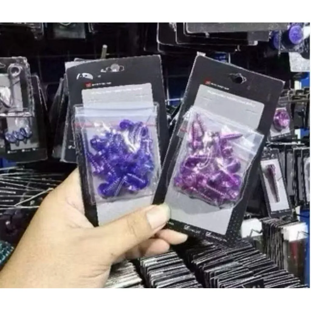 (PAKET 1PAX/1SI 20PCS) Baut R Titanium Body HONDA YAMAHA Kualitas Original Titanium Vietnam