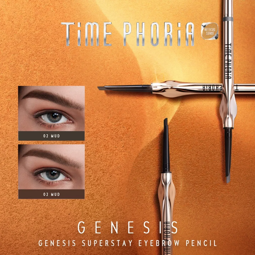 TIME PHORIA - Genesis Superstay Eyebrow Pencil  Eyebrow Pensil Alis Tahan Lama ULTRA-FINE WATERPROOF LONGLASTING