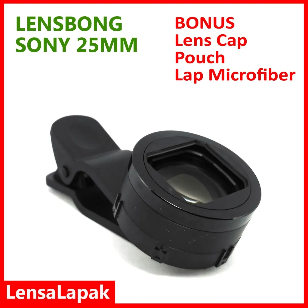 Lensa / Lensbong Macro Prosumer 25mm untuk Kamera HP / Smartphone / Handphone - Siap Pakai