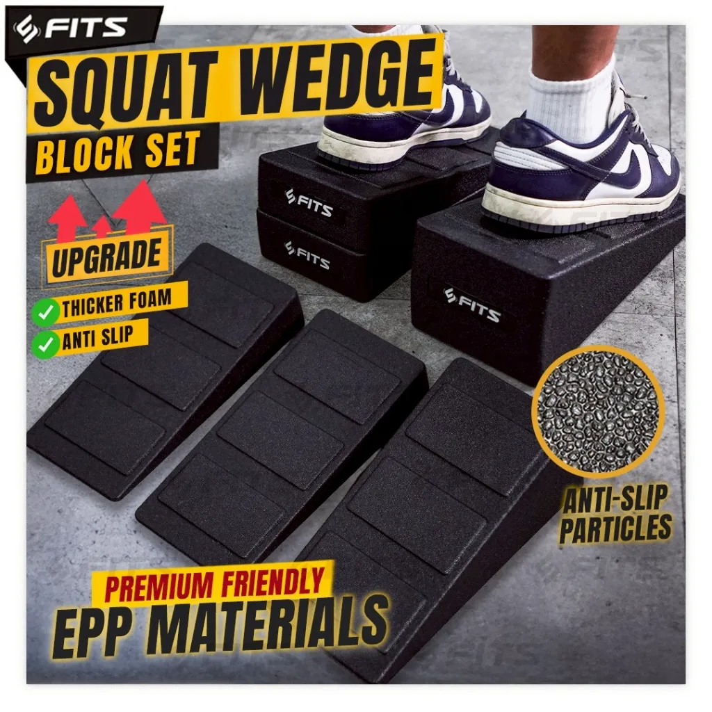 SFIDN FITS Squat Wedge Block Set | Pijakan kaki Wedge Portable Fitness