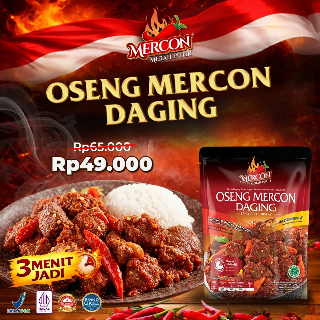 Mercon Merah Putih - Satuan || Oseng Mercon Daging