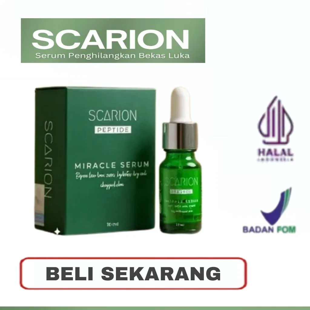 SCARION - Serum Penghilang Bekas Luka | Stretchmarks | Bekas jerawat | Cacar  BPOM & Halal
