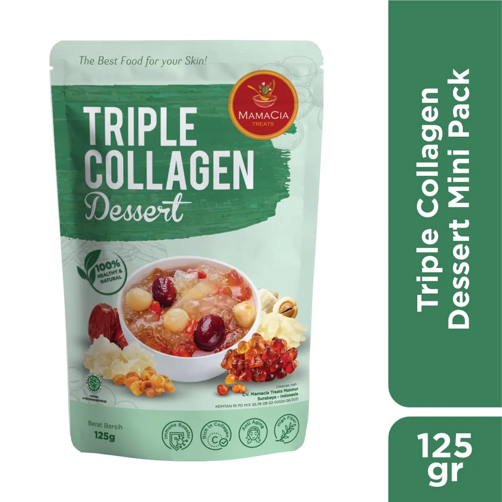 Mamacia Treats Paket Triple Collagen Dessert (Peach Gum + Snow Bird Nest + Honey Locust) Mini Pack