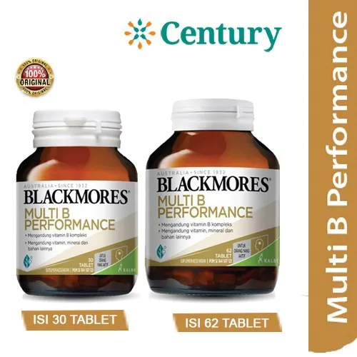 Blackmores Multi B Performance 30  & 62 Tablet/Multivitamin/Anti Stress/Fungsi Syaraf/Daya Tahan