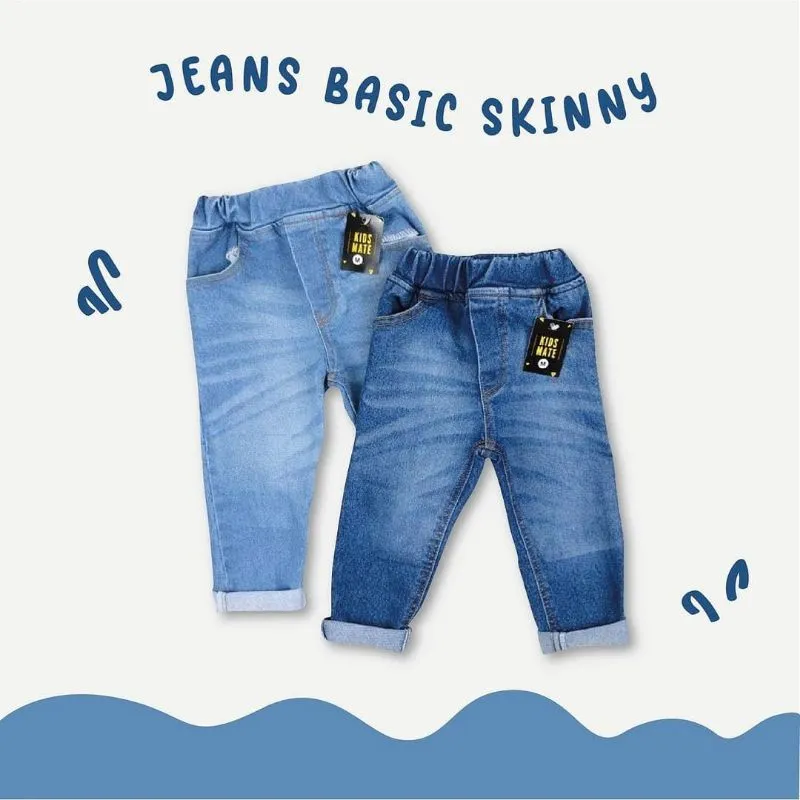 Celana Jeans Anak Laki Laki 1-8 Tahun - Celana Jeans Basic Skinny Anak