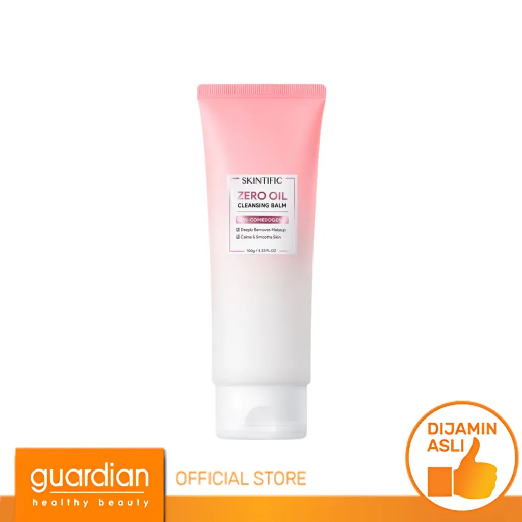 Skintific Zero Oil Cleansing Balm 100Gr - Pembersih Cleanser Makeup Sekali Bersih Total Tanpa Residu Tidak Menyumbat Pori