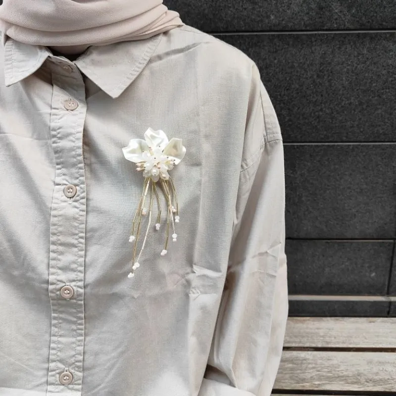 CHRYSANT SERIES - Bros Hijab Jilbab / Bros Rantai Jas / Bros Kebaya Janggan / Bros Selendang / Bros Wisuda / Bros Mutiara / Pin Aksesoris / Handmade Brooch / Statement Brooch