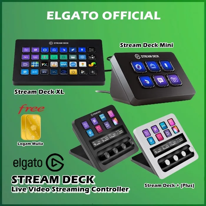 Elgato Stream Deck Mini / XL Stream Deck+ + Plus Live Video Streaming