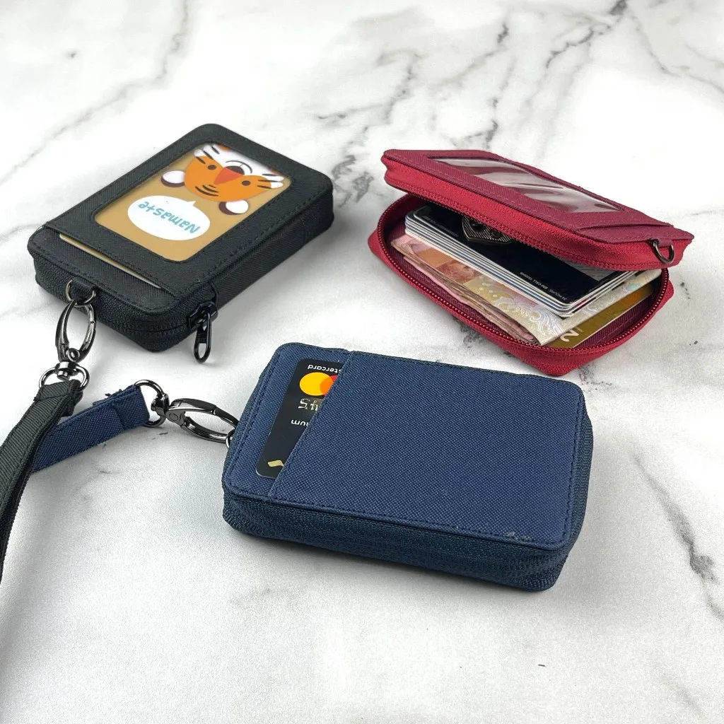 Dompet kartu gantung kalung hanging wallet pria wanita ID card holder