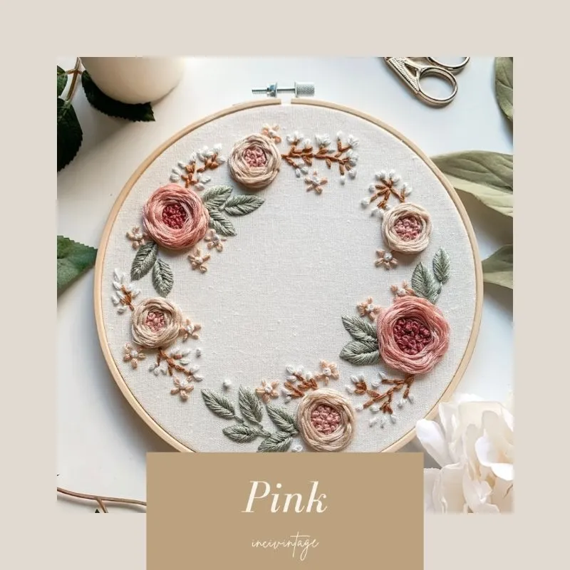(20cm) Embroidery Kit / Paket Sulam Lengkap dengan Pola Pemula / Paket Sulam Tangan / DIY Menyulam KIT