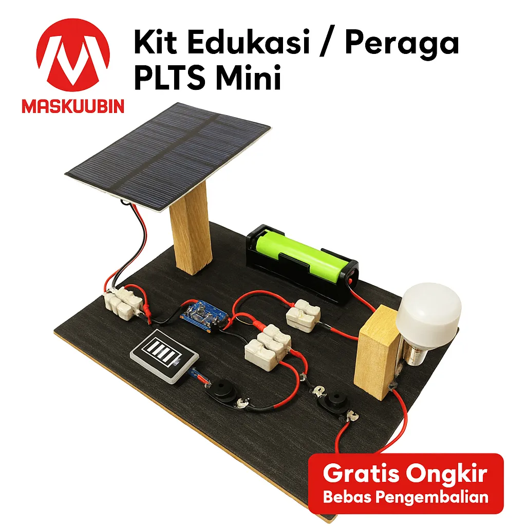 DIY Kit Edukasi PLTS Mini Pembangkit Listrik Tenaga Matahari Panel Surya Mini