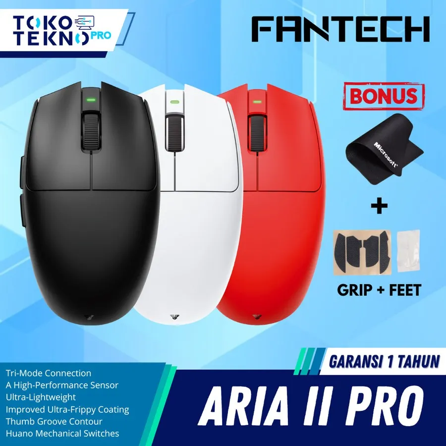 Fantech XD7 / XD7E / XD7 Pro Aria II Wireless 3in1 Connection Gaming Mouse