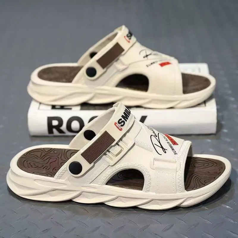 Sandal Pria 2026 Model Baru Korea dengan Tali Tumit Belakang dan Sandal EVA yang Nyaman dan Keren