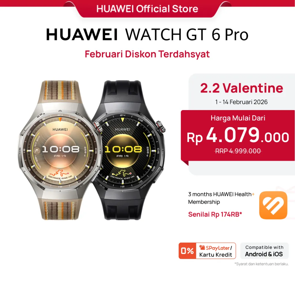 [2.2 | Voucher s/d 15%] HUAWEI WATCH GT 6 Pro Smartwatch l Golf & Diving l Running & Cycling l 21-Day Battery Life | ECG