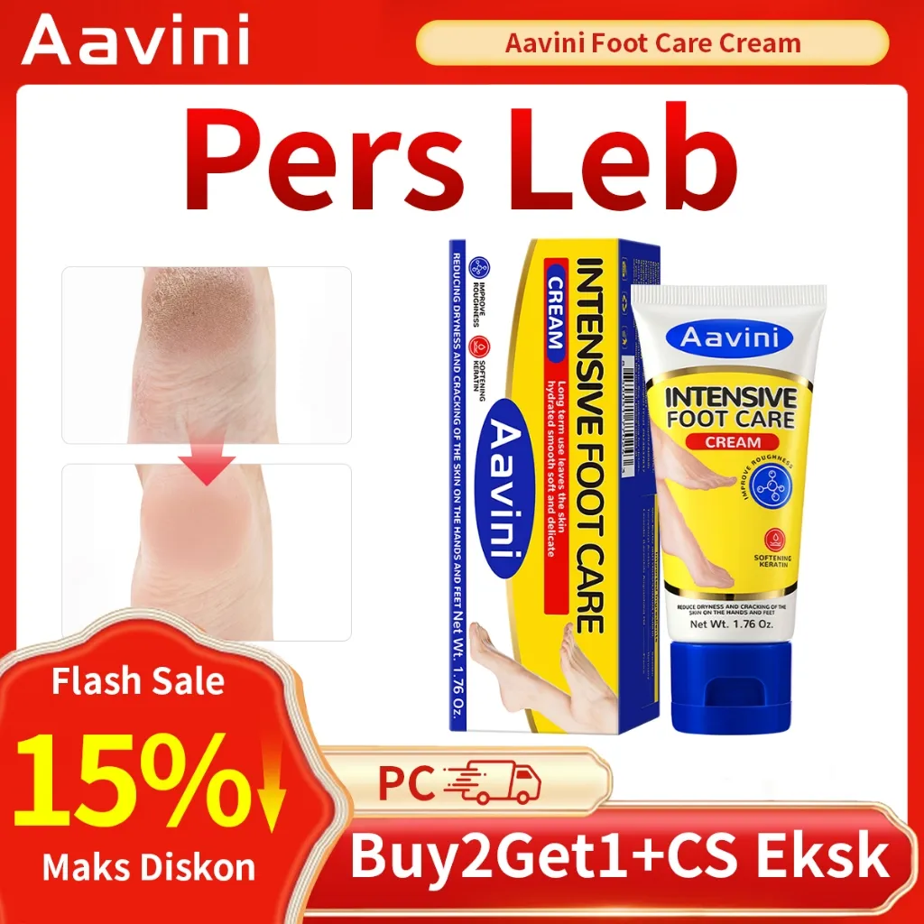 {Promo Pre Lebaran Besar} Aavini Cream Perawatan Kaki | Anti Bakteri & Hilangkan Bau Kaki, Perbaiki Retakan Kering & Lembutkan Kulit Kaki