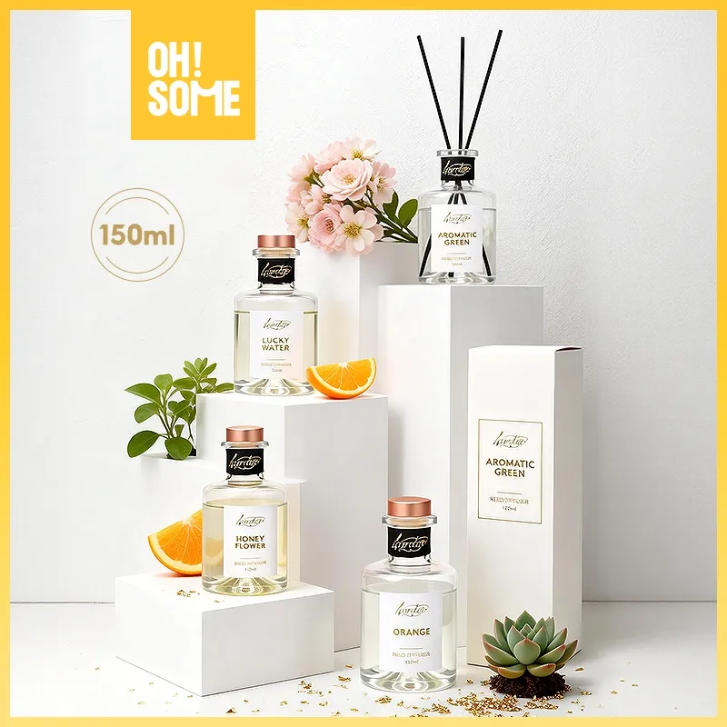 OHSOME - Alba Sol/Lavendale Reed Diffuser Pengharum Ruangan 150ml Pengharum Kamar Aromaterapi Wangi Parfum Mewah