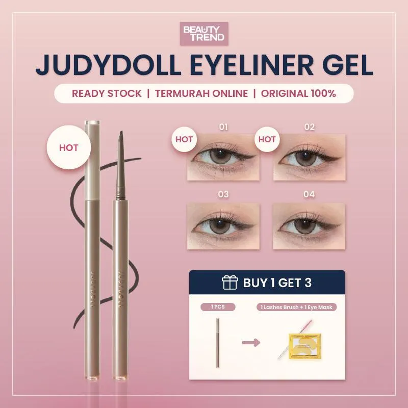 [BPOM ORI] JudyDoll Eyeliner Gel Slim Gel Eyeliner Tahan Lama Tidak Luntur Tahan Air Eyeliner Viral