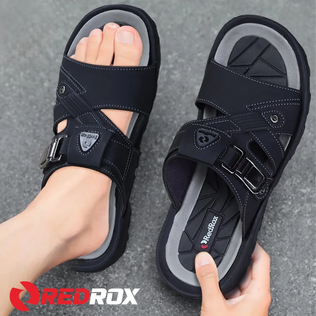 Sandal Pria Slop Kulit Terbaru GREEKS SLIDER Kekinian Original 100% - VORT 02