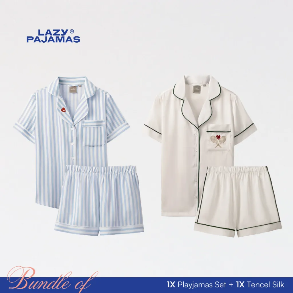 Lazy Pajamas® Bundle of Play-Jamas & Tencel Silk Pajamas
