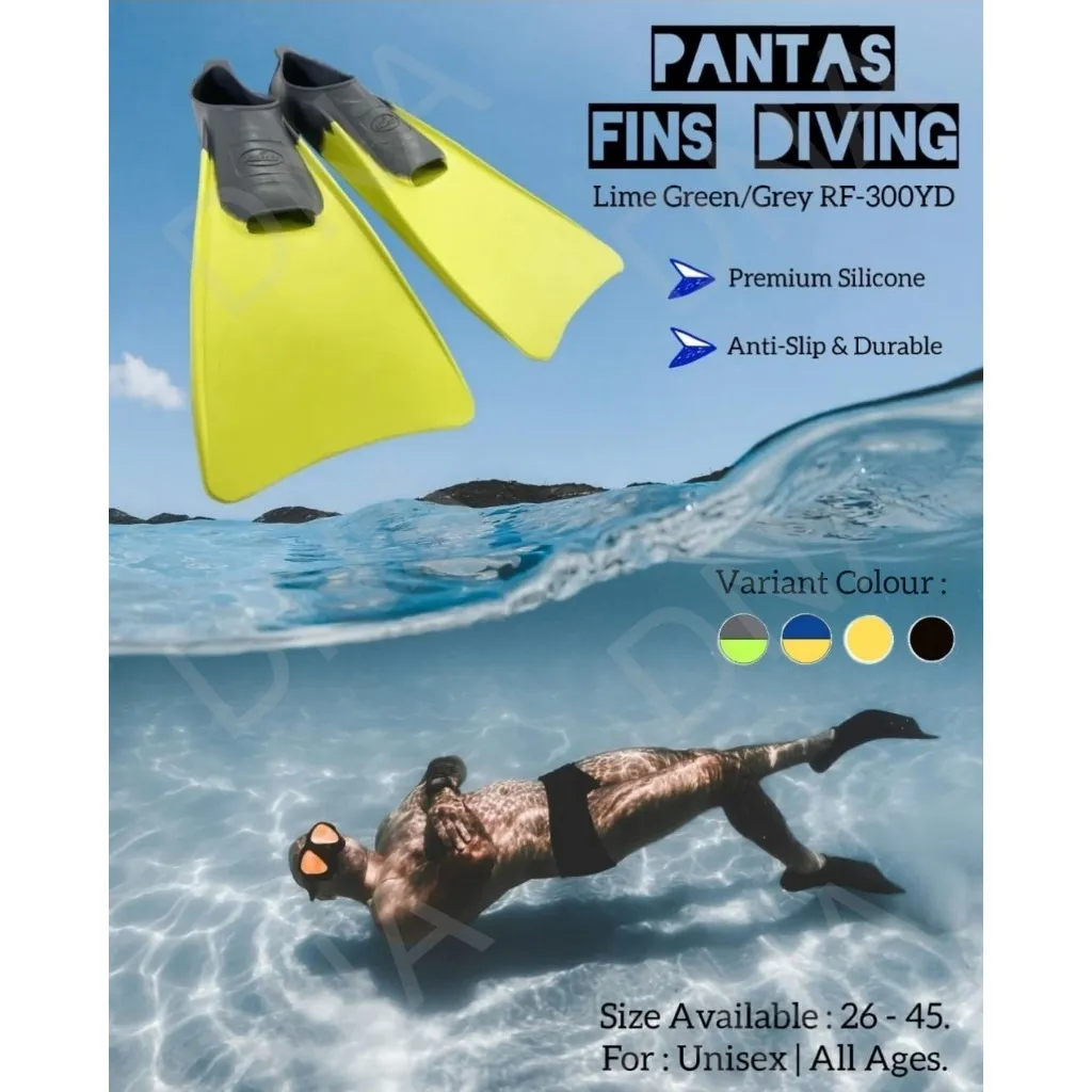 Kaki Katak PANTAS / Swim Diving Fins PANTAS RF-300YD - ORIGINAL