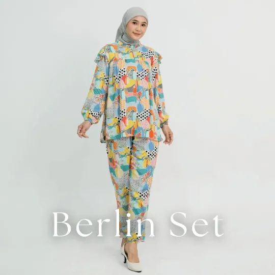 Callanda - Piyama Wanita Berlin Set Pattern