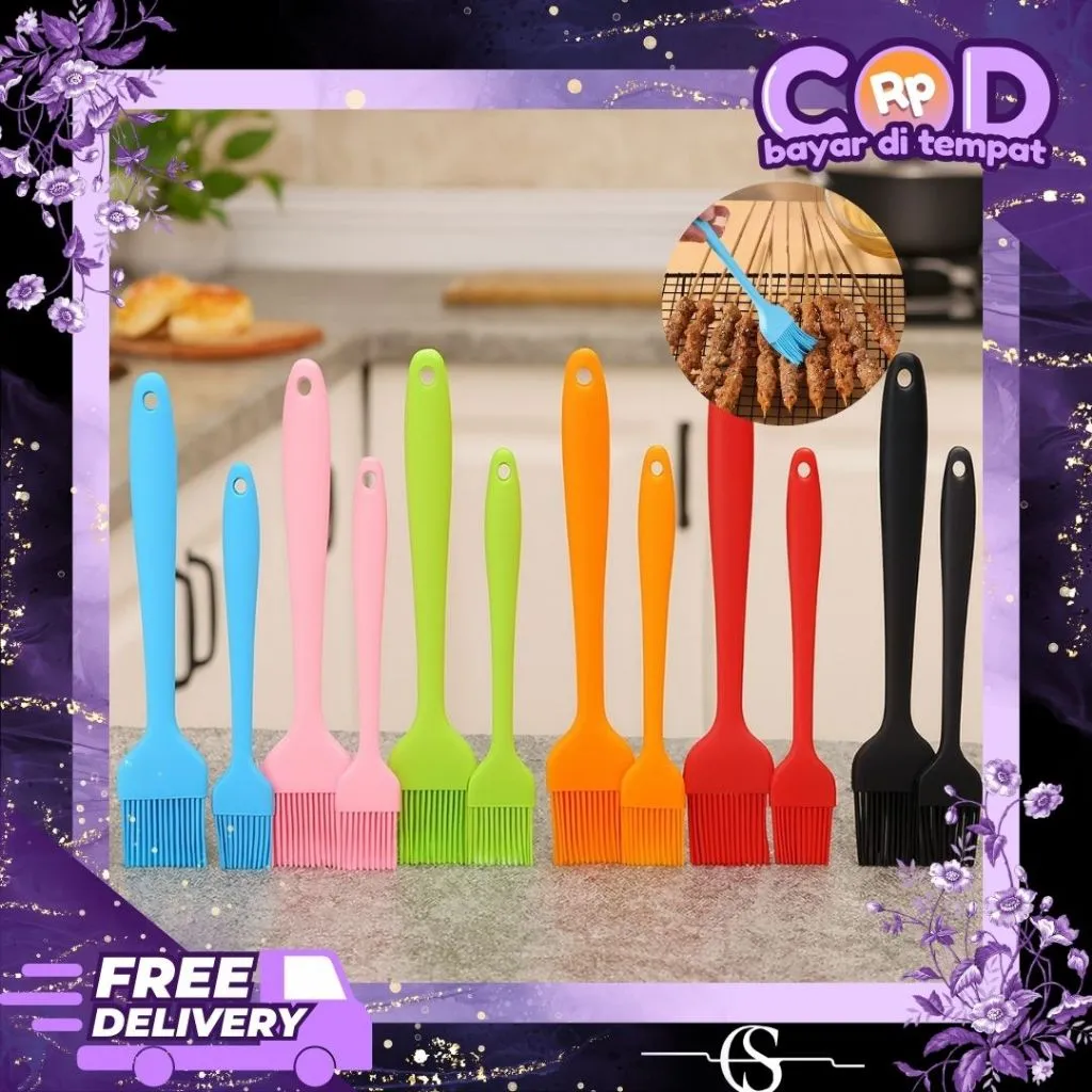 Kuas Silikon Mentega Kuas Kue Roti Kuas Full Silikon / Kuas Silicone Kuas Oles Minyak Barbeque
