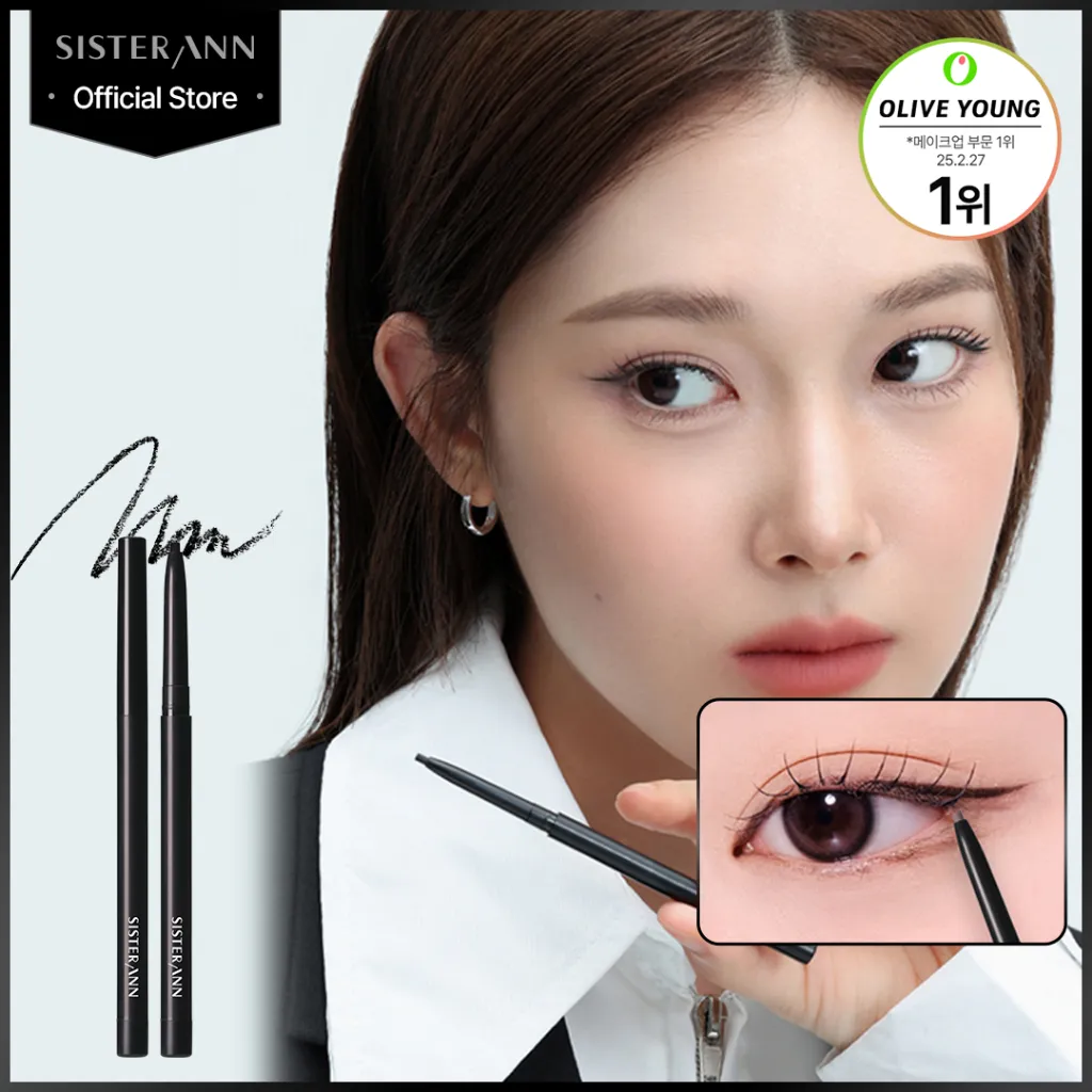 [SISTER ANN] Perfect Slim Eye Pencil – 2mm Waterproof Eyeliner, Anti Luntur & Tahan Lama