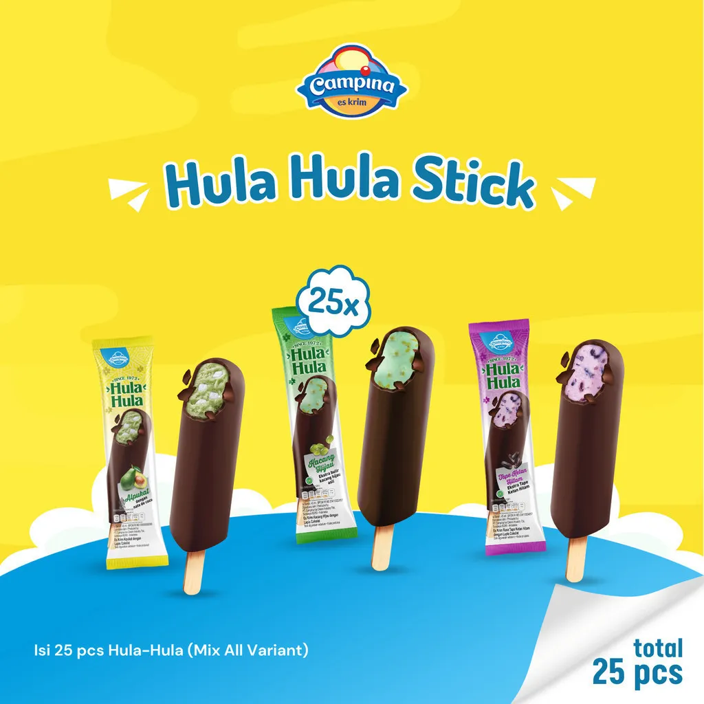 Campina Hula Hula Stick - Es Krim