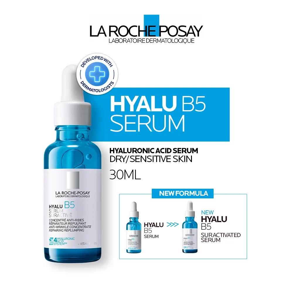 La Roche Posay Hyalu B5 Anti-Aging Serum 30ml- Serum Hyaluronic Acid Kulit Sensitif/ Kering/ Kerutan