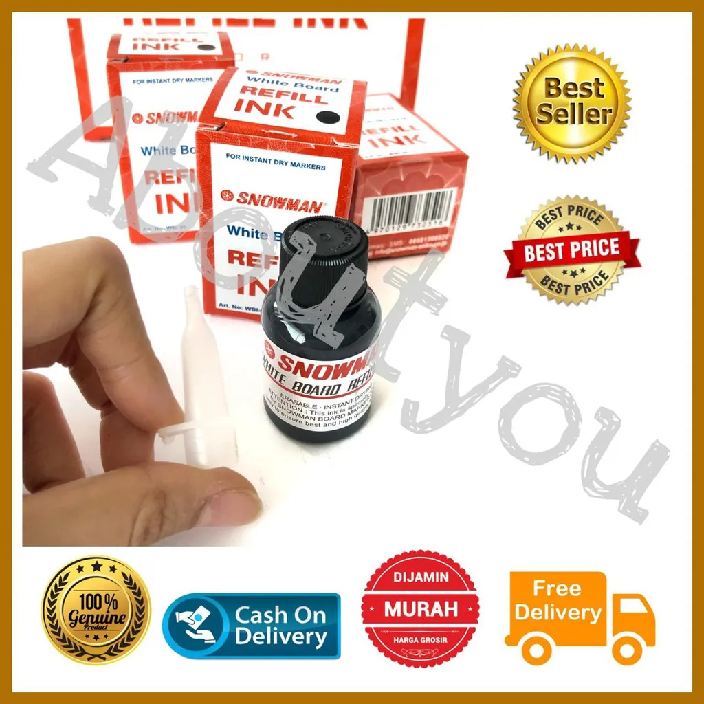 REFILL TINTA Spidol WHITEBOARD HITAM Isi Ulang tinta spidol papan tulis bisa hapus