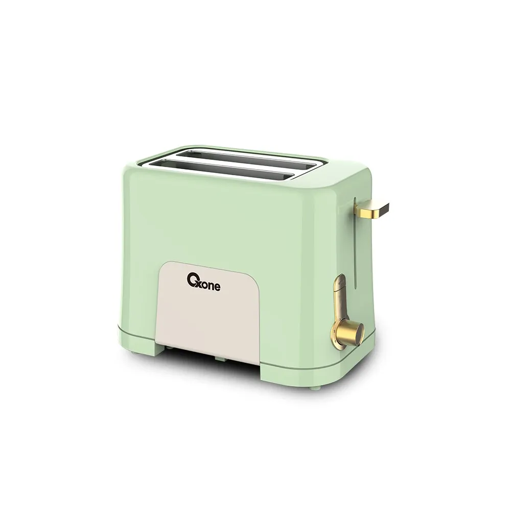 Oxone OX111PG Pemanggang Roti Toaster Up 2 Slices Pink Green