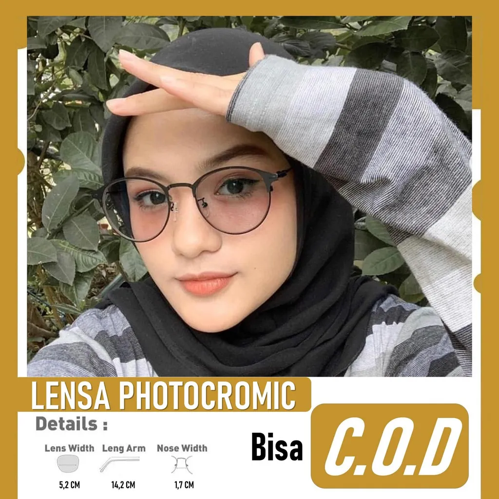 KACAMATA , PAKET FRAME + LENSA PHOTOCROMIC + MINUS & CYLINDER Kacamata MUNICH KACAMATA cito
